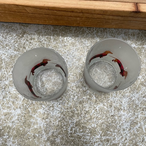 ALBERTO CULVER “CHRISTMAS DACHSUND” OLD FASHION BAR GLASSES - Picture 7 of 7